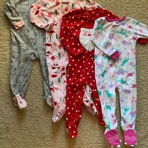 Toddler Girls Pajama Lot, like new